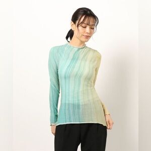 PALOMA WOOL Bonneville Top Long Sleeve Y2K Swirl Print Green Shirt Small